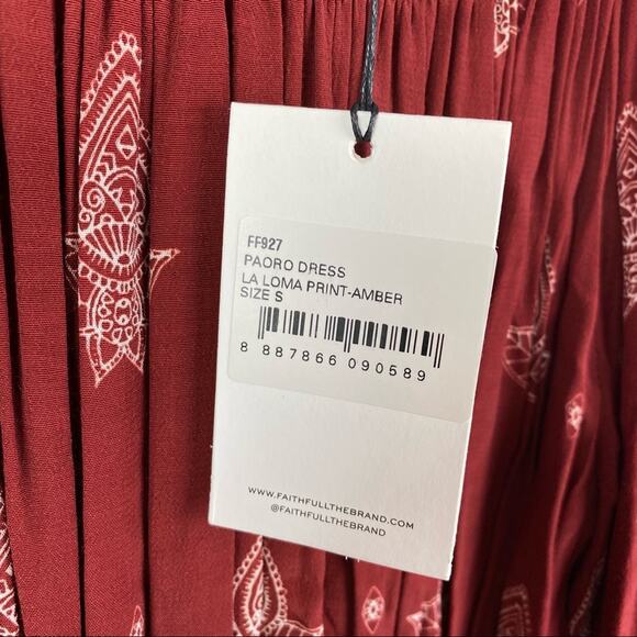 BOHO COWGIRL Faithfull the Brand Paoro Dress – Festival Style – Size 4 NWT - Picture 5 of 9